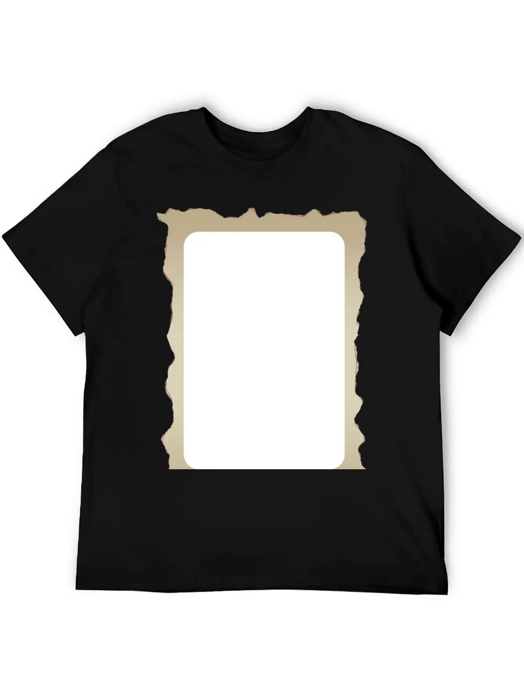 Parchment Border 1 Unisex Short Sleeve Soft Cotton T-Shirt – Casual Everyday Wear