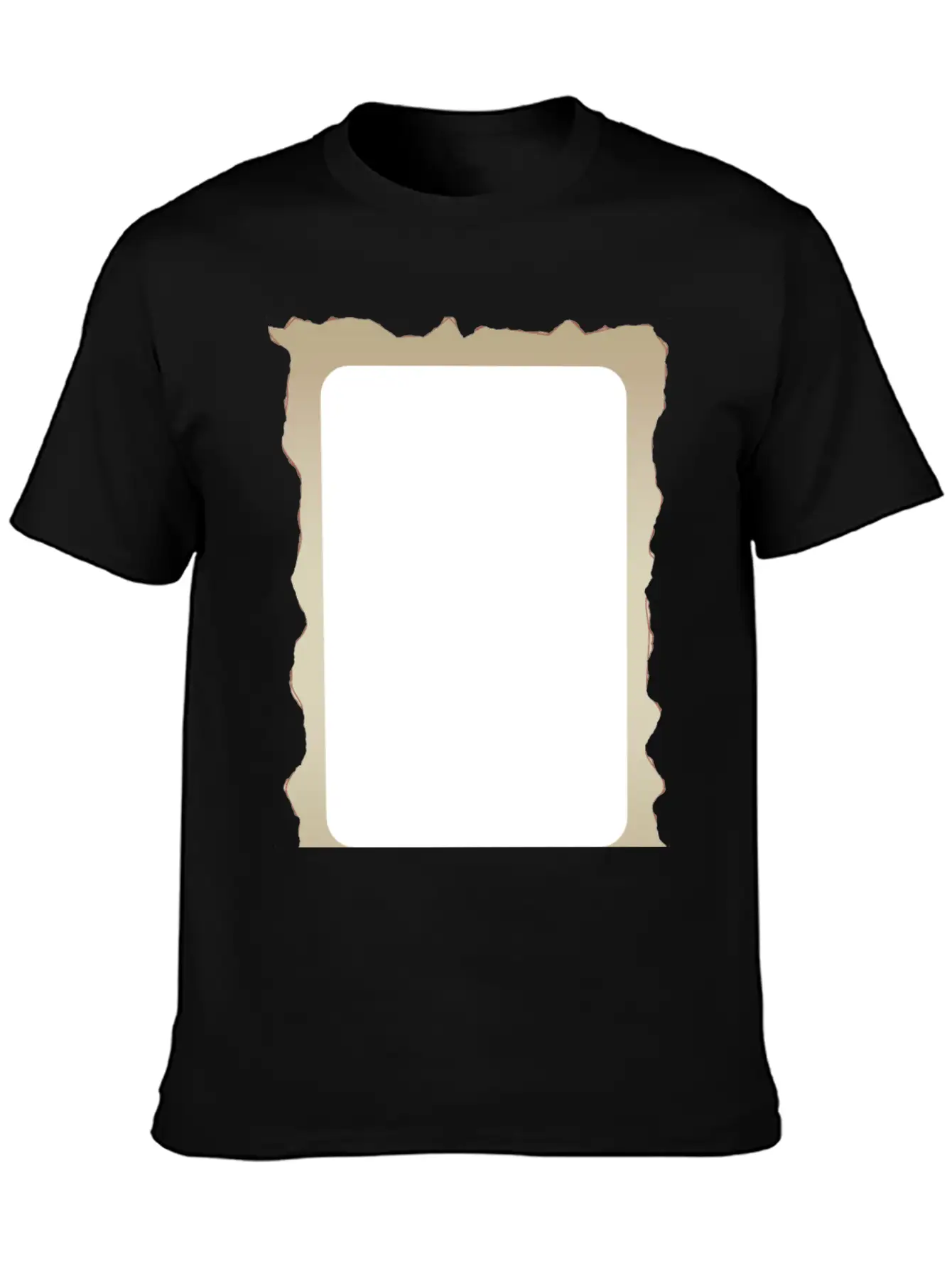 Parchment Border 1 Unisex Short Sleeve Soft Cotton T-Shirt – Casual Everyday Wear
