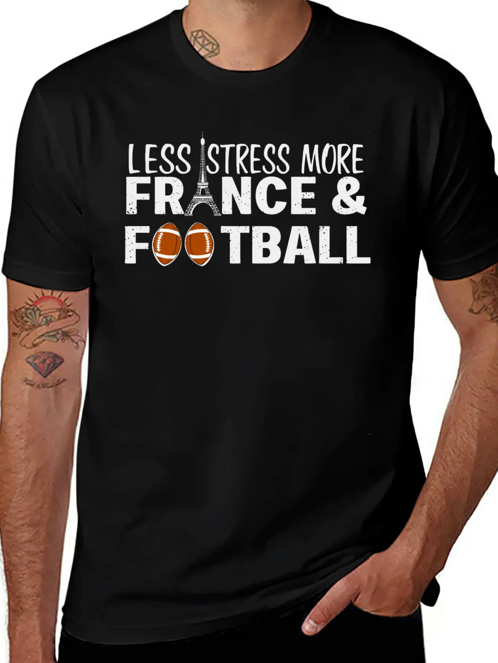 Paris France Eiffel Tower City Traveling Stress Fo Stylish Everyday T-Shirt – Unisex Basic Cotton Tee