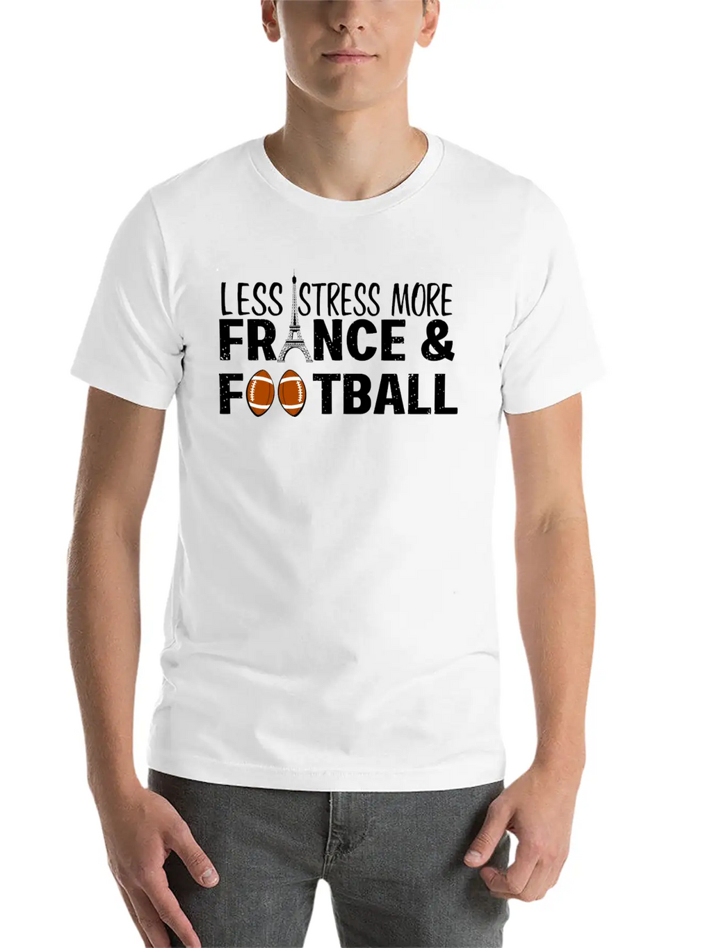 Paris France Eiffel Tower City Traveling Stress Fo Stylish Everyday T-Shirt – Unisex Basic Cotton Tee