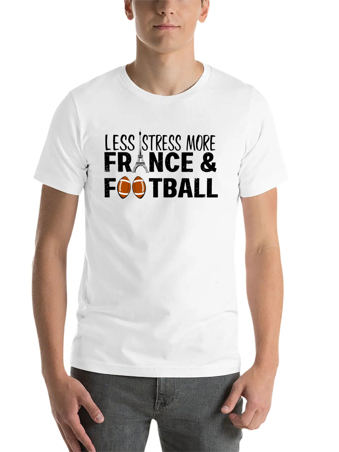Paris France Eiffel Tower City Traveling Stress Fo Stylish Everyday T-Shirt – Unisex Basic Cotton Tee