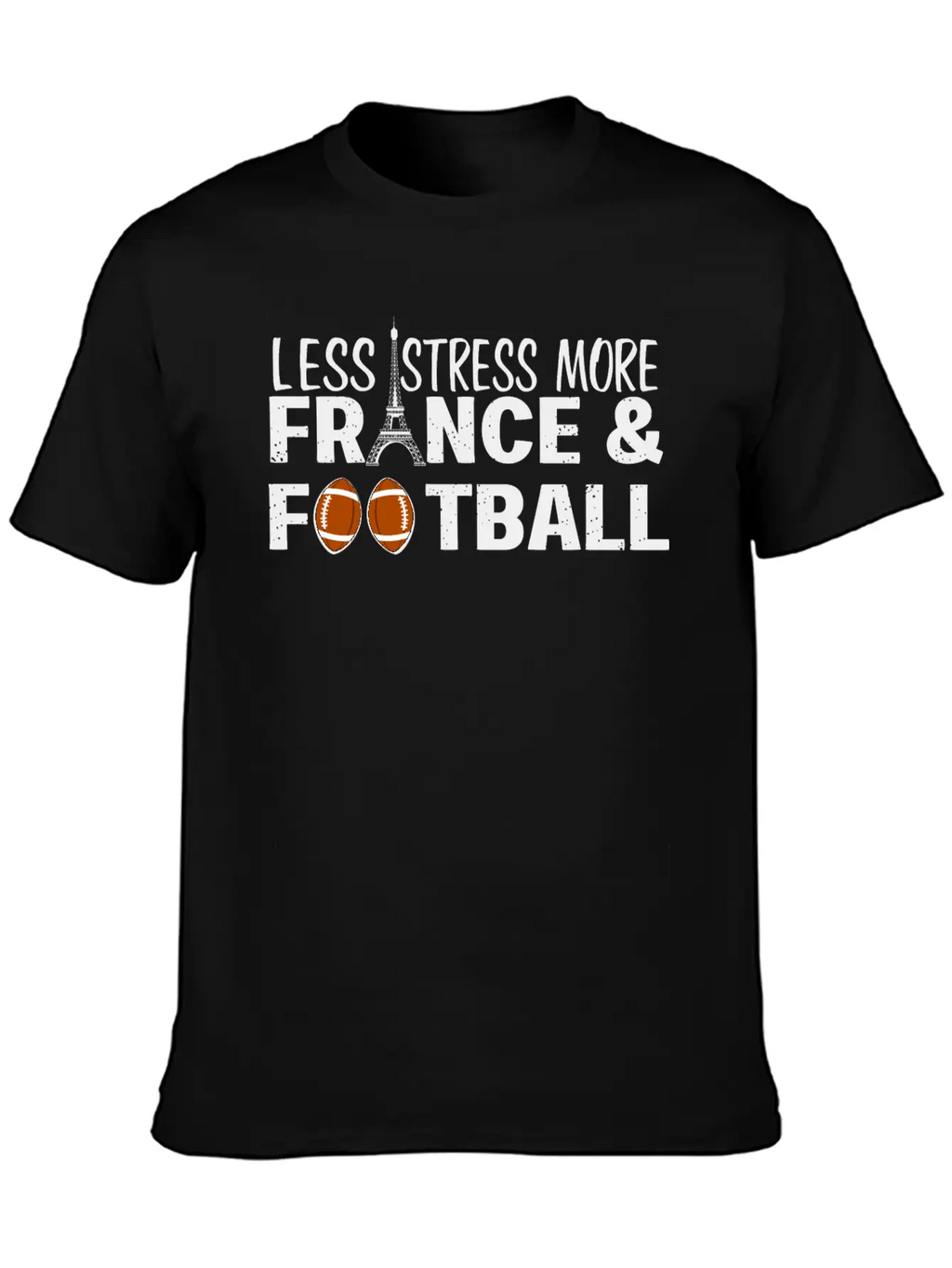 Paris France Eiffel Tower City Traveling Stress Fo Stylish Everyday T-Shirt – Unisex Basic Cotton Tee
