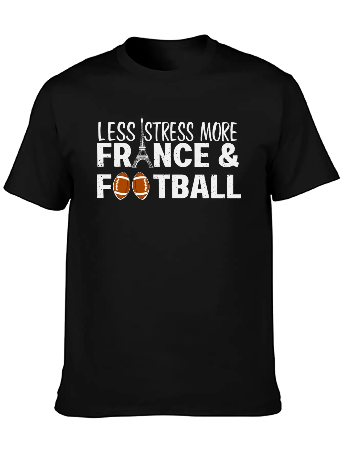 Paris France Eiffel Tower City Traveling Stress Fo Stylish Everyday T-Shirt – Unisex Basic Cotton Tee