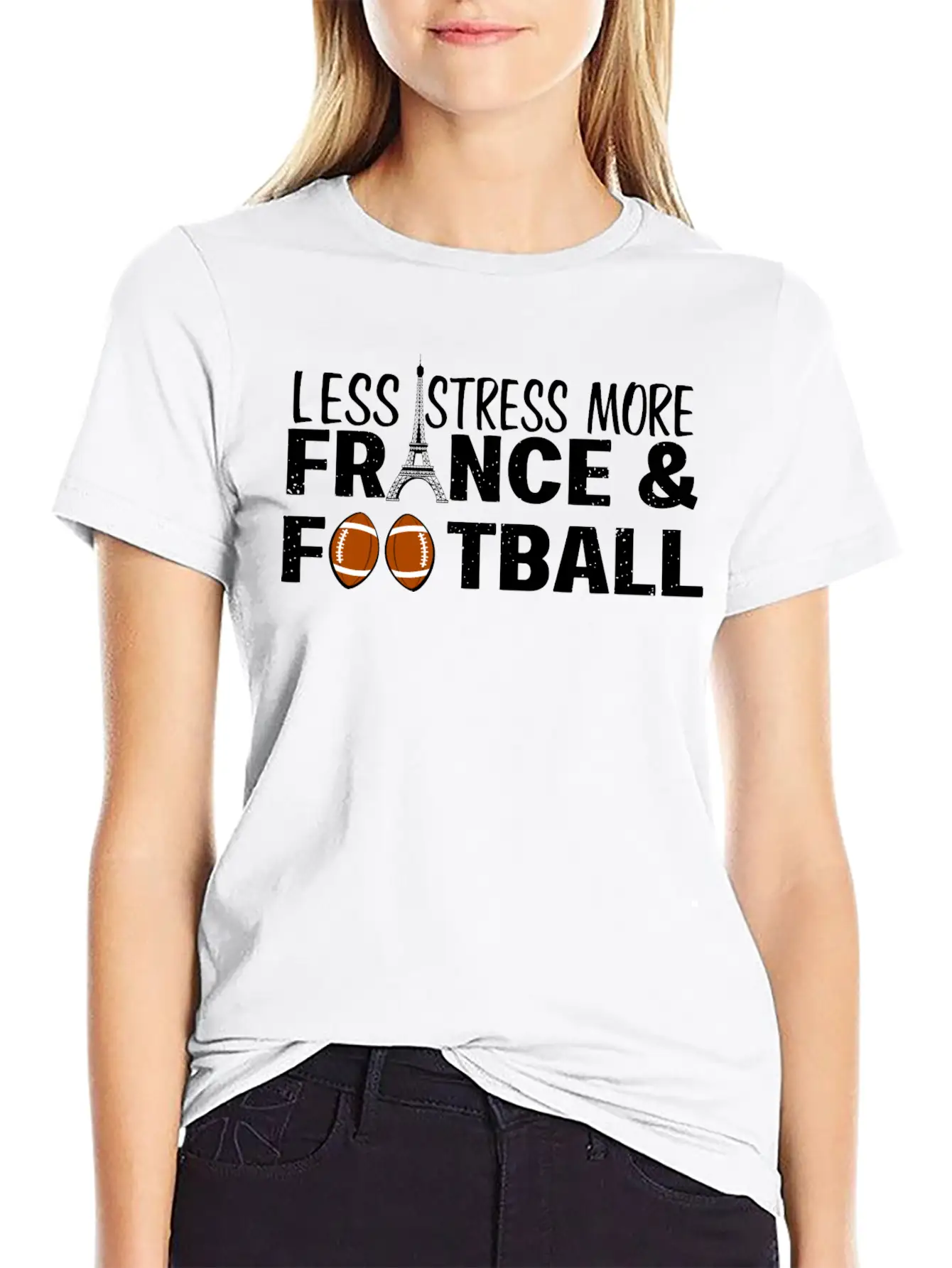 Paris France Eiffel Tower City Traveling Stress Fo Stylish Everyday T-Shirt – Unisex Basic Cotton Tee