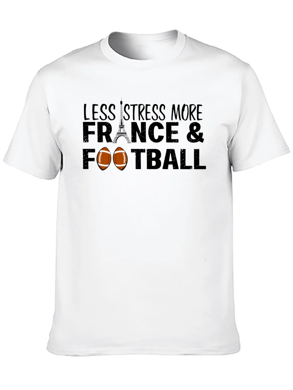 Paris France Eiffel Tower City Traveling Stress Fo Stylish Everyday T-Shirt – Unisex Basic Cotton Tee