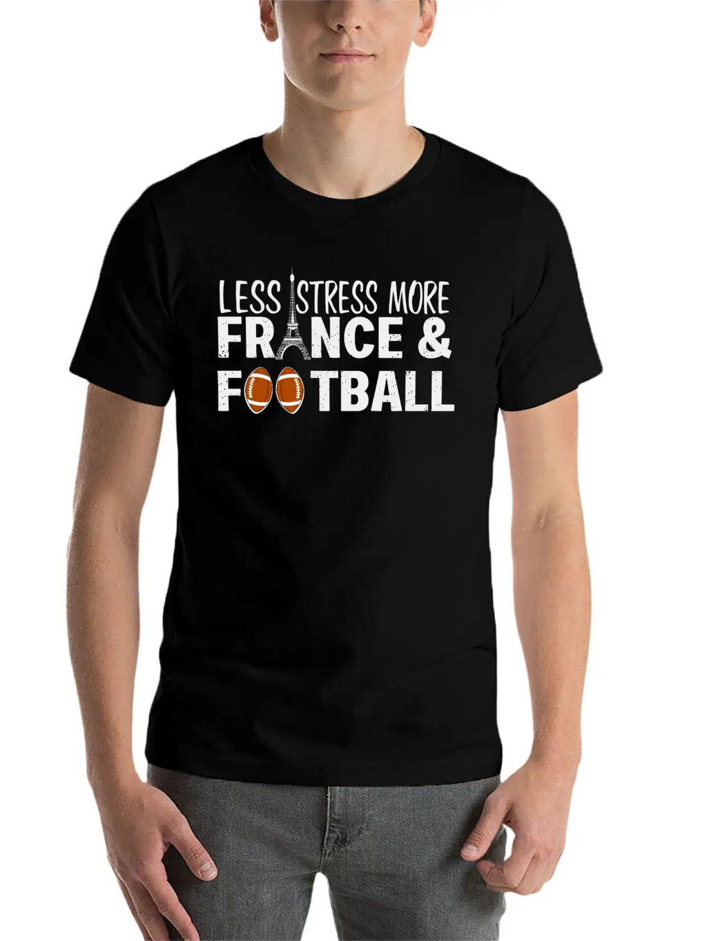 Paris France Eiffel Tower City Traveling Stress Fo Stylish Everyday T-Shirt – Unisex Basic Cotton Tee