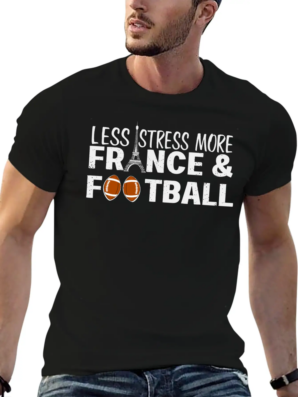 Paris France Eiffel Tower City Traveling Stress Fo Stylish Everyday T-Shirt – Unisex Basic Cotton Tee