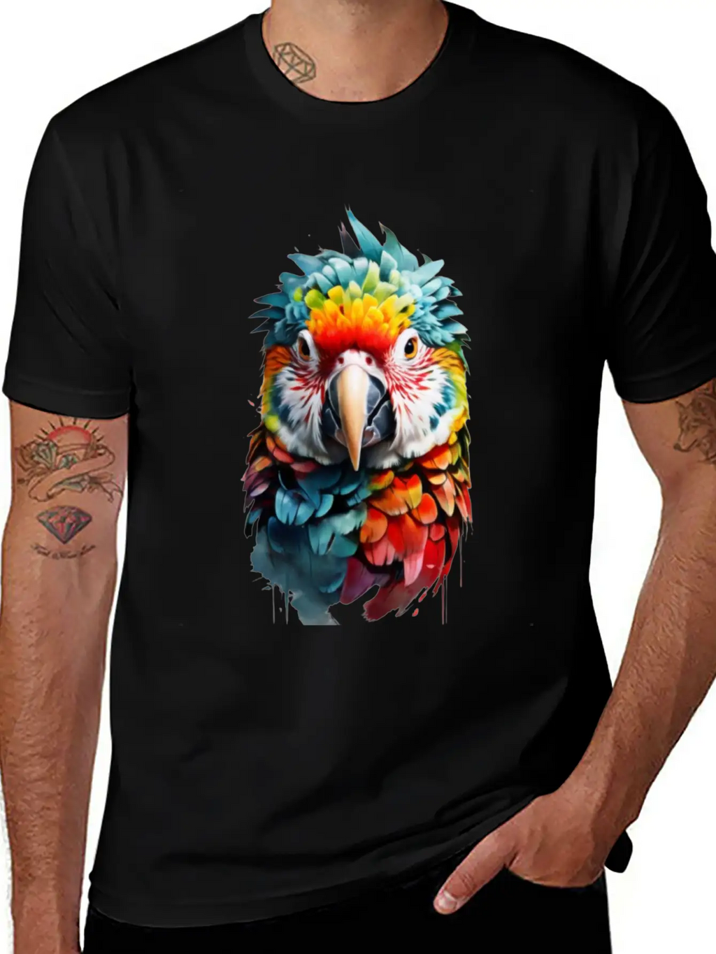 Parrot Cockatoo, Macaw, Budgie Classic Fit Graphic Tee For Daily Comfort – Unisex Cotton Shirt