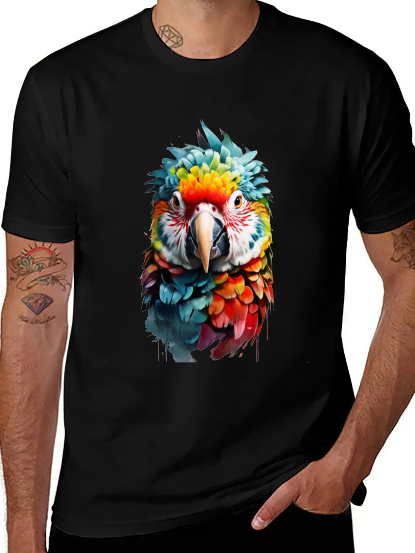 Parrot Cockatoo, Macaw, Budgie Classic Fit Graphic Tee For Daily Comfort – Unisex Cotton Shirt