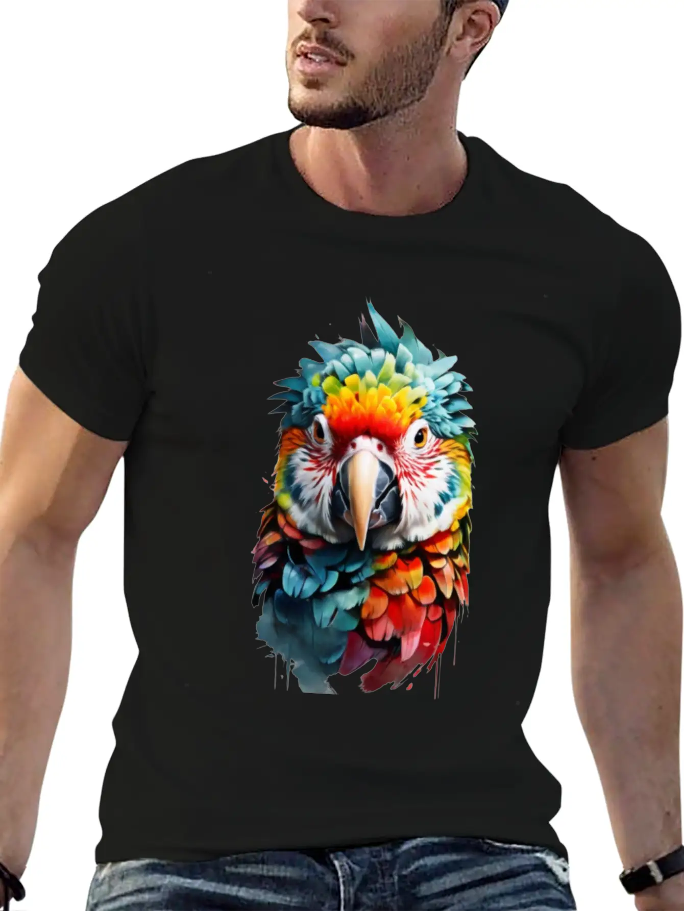 Parrot Cockatoo, Macaw, Budgie Classic Fit Graphic Tee For Daily Comfort – Unisex Cotton Shirt