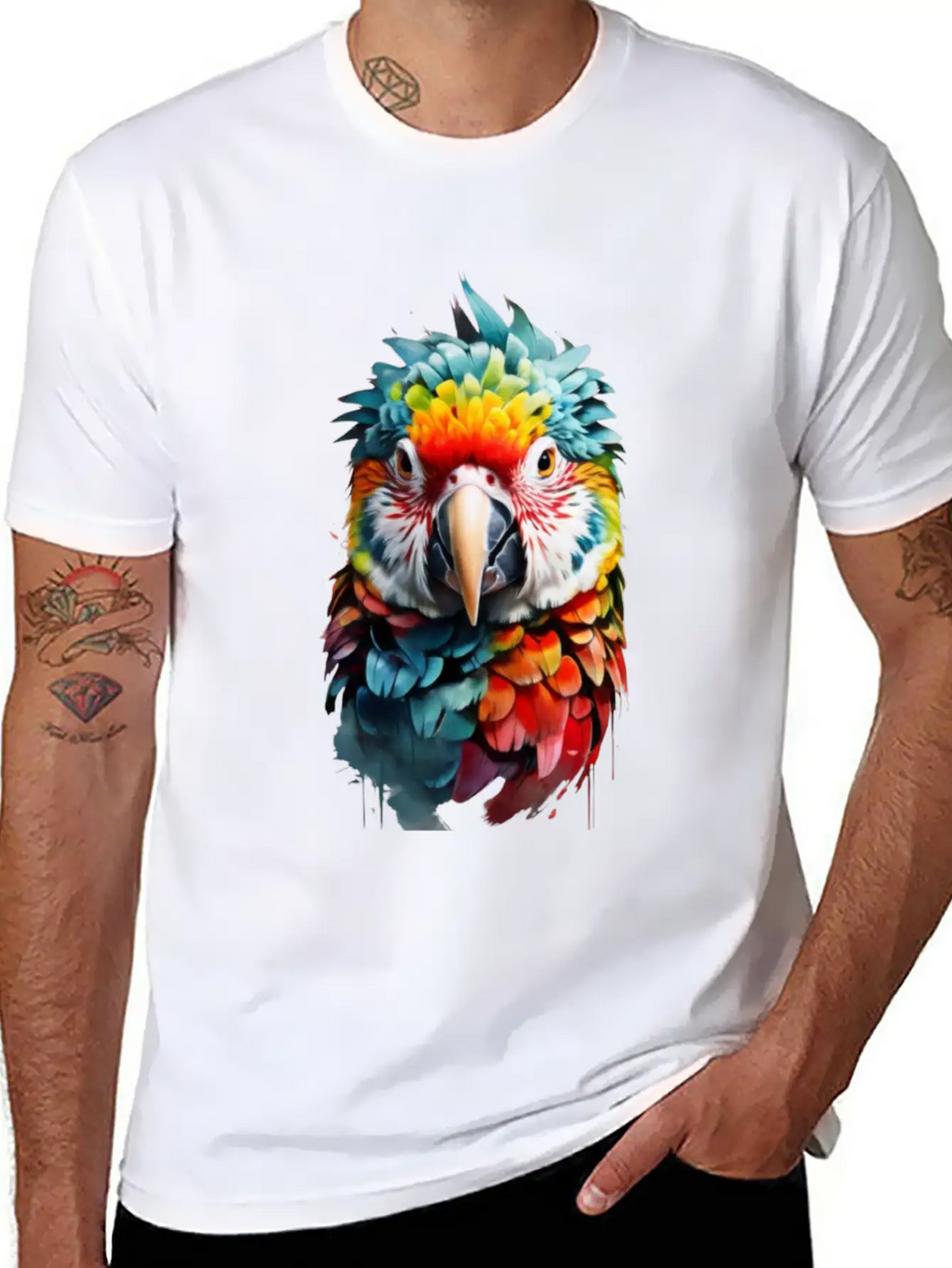Parrot Cockatoo, Macaw, Budgie Classic Fit Graphic Tee For Daily Comfort – Unisex Cotton Shirt
