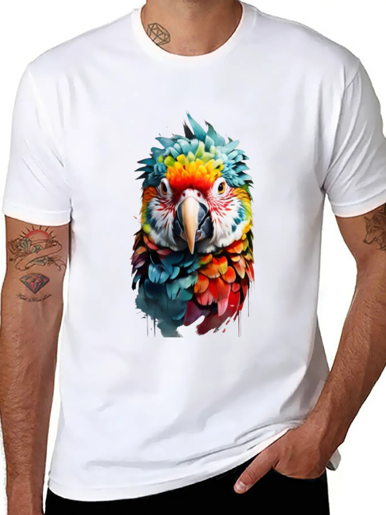 Parrot Cockatoo, Macaw, Budgie Classic Fit Graphic Tee For Daily Comfort – Unisex Cotton Shirt