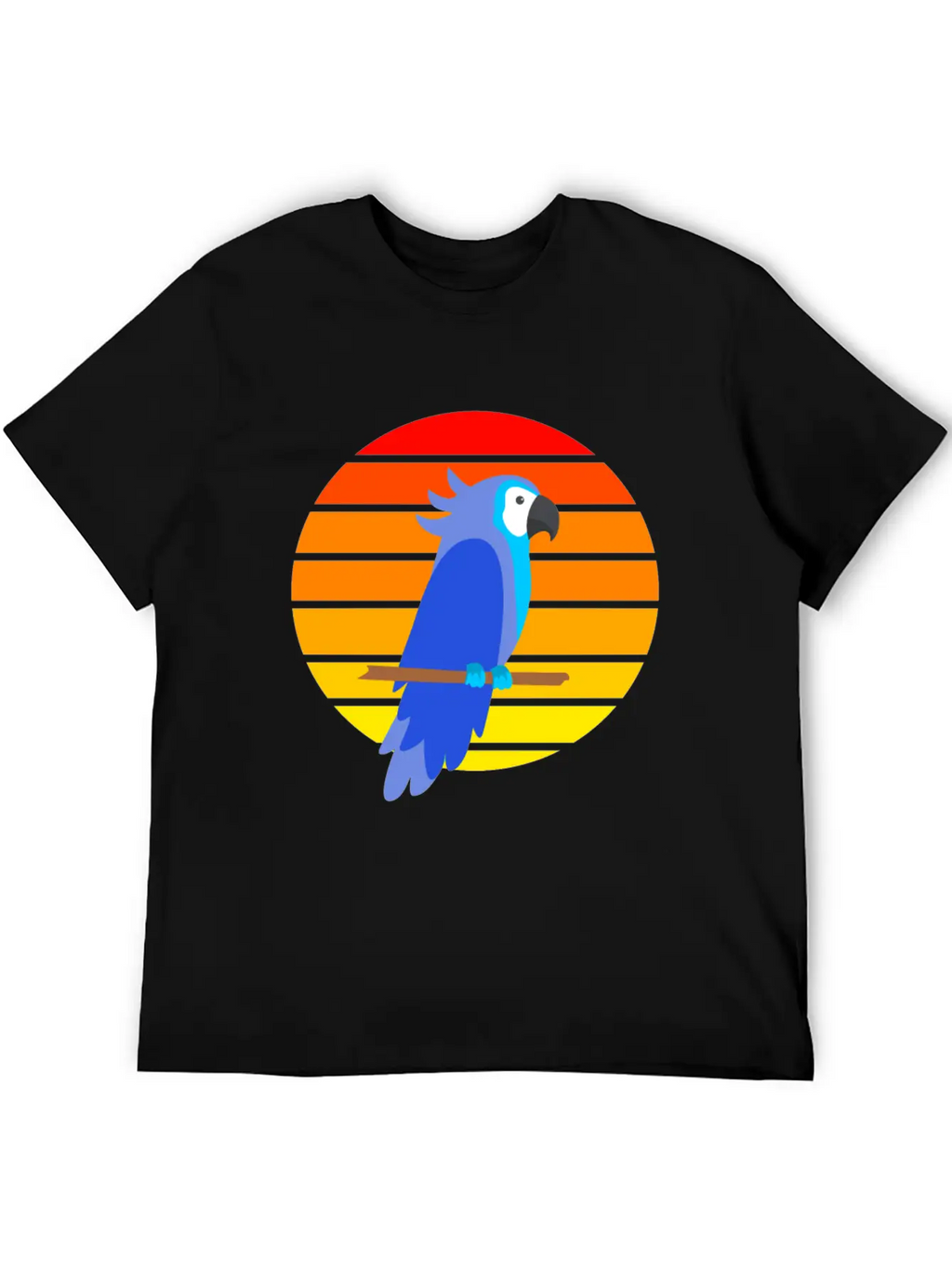 Parrot Sunset Unisex Short Sleeve Soft Cotton T-Shirt – Casual Everyday Wear