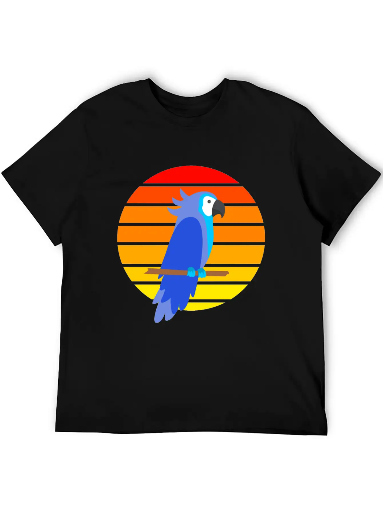 Parrot Sunset Unisex Short Sleeve Soft Cotton T-Shirt – Casual Everyday Wear