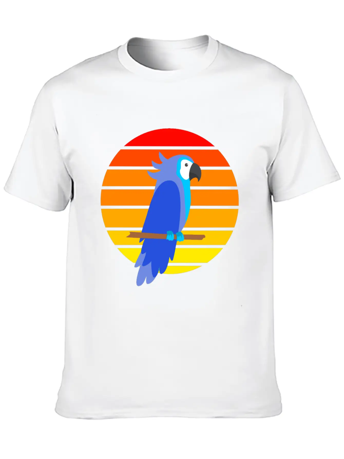 Parrot Sunset Unisex Short Sleeve Soft Cotton T-Shirt – Casual Everyday Wear