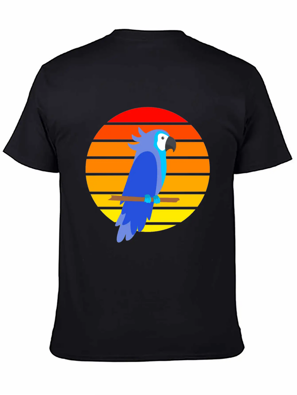 Parrot Sunset Unisex Short Sleeve Soft Cotton T-Shirt – Casual Everyday Wear