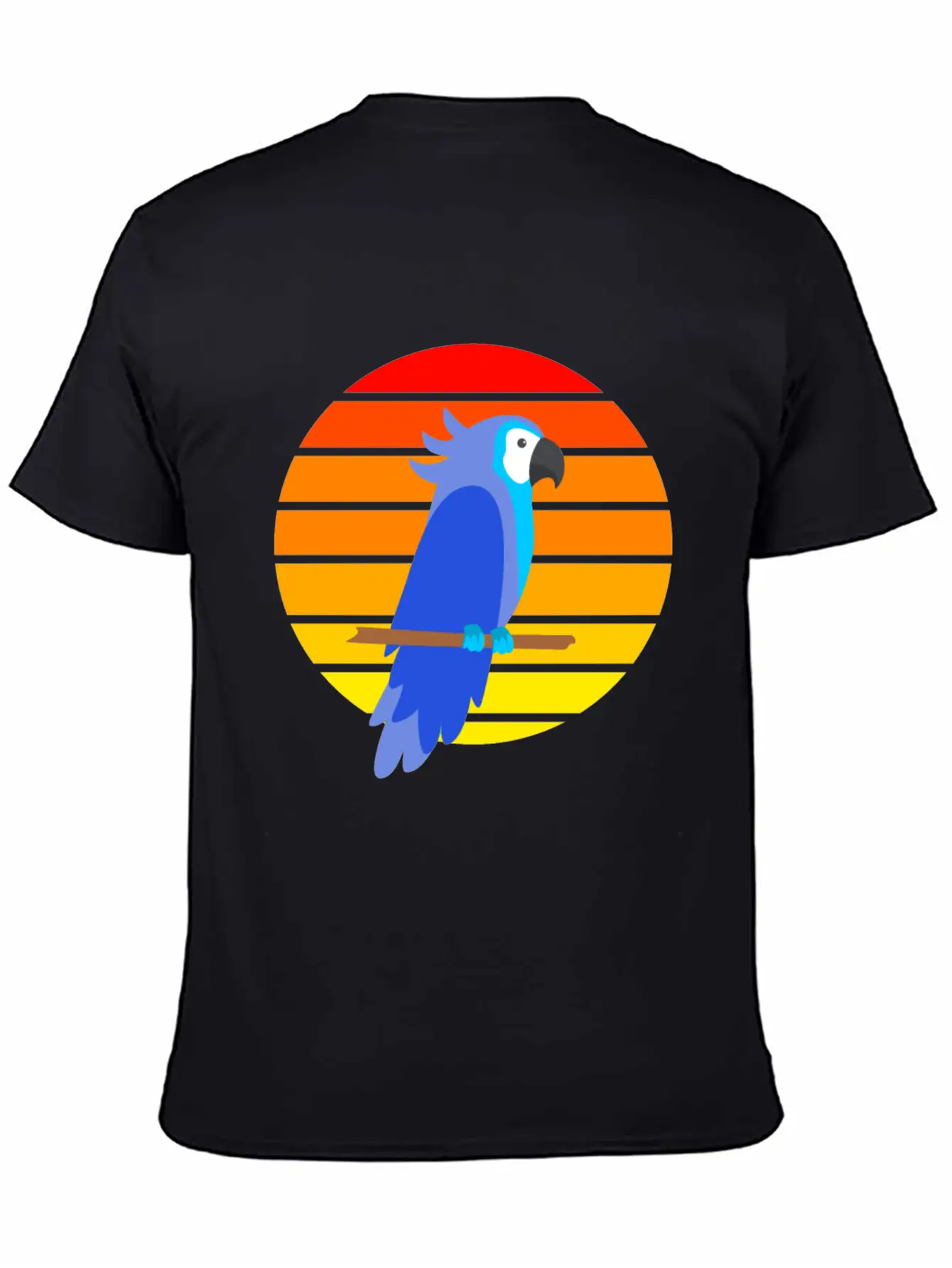 Parrot Sunset Unisex Short Sleeve Soft Cotton T-Shirt – Casual Everyday Wear