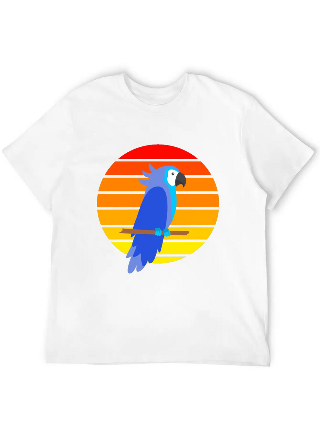 Parrot Sunset Unisex Short Sleeve Soft Cotton T-Shirt – Casual Everyday Wear