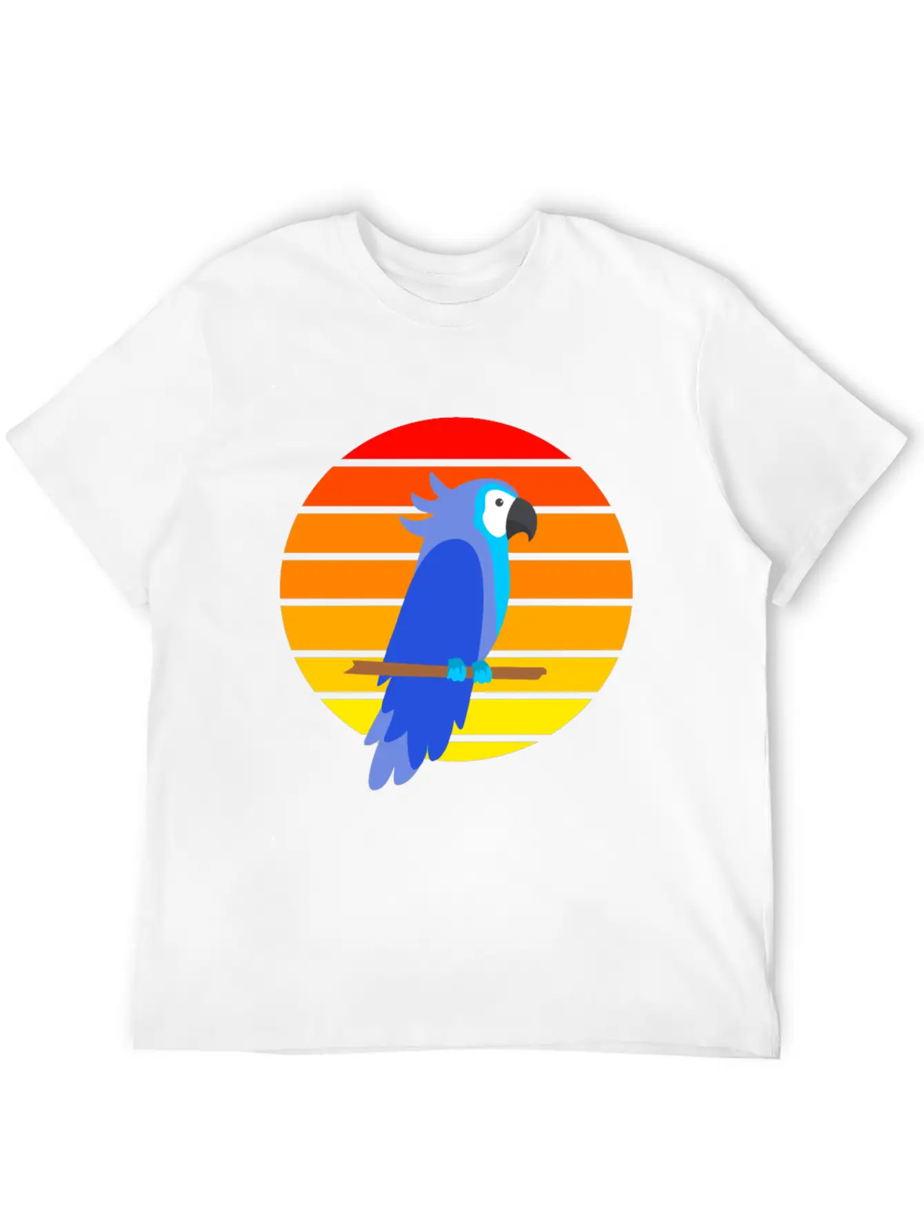 Parrot Sunset Unisex Short Sleeve Soft Cotton T-Shirt – Casual Everyday Wear