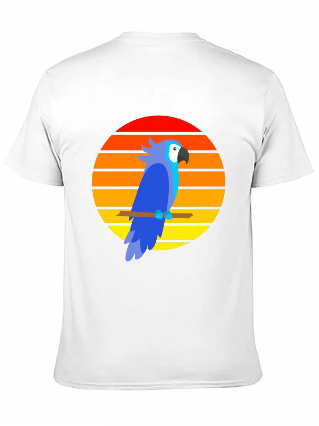 Parrot Sunset Unisex Short Sleeve Soft Cotton T-Shirt – Casual Everyday Wear