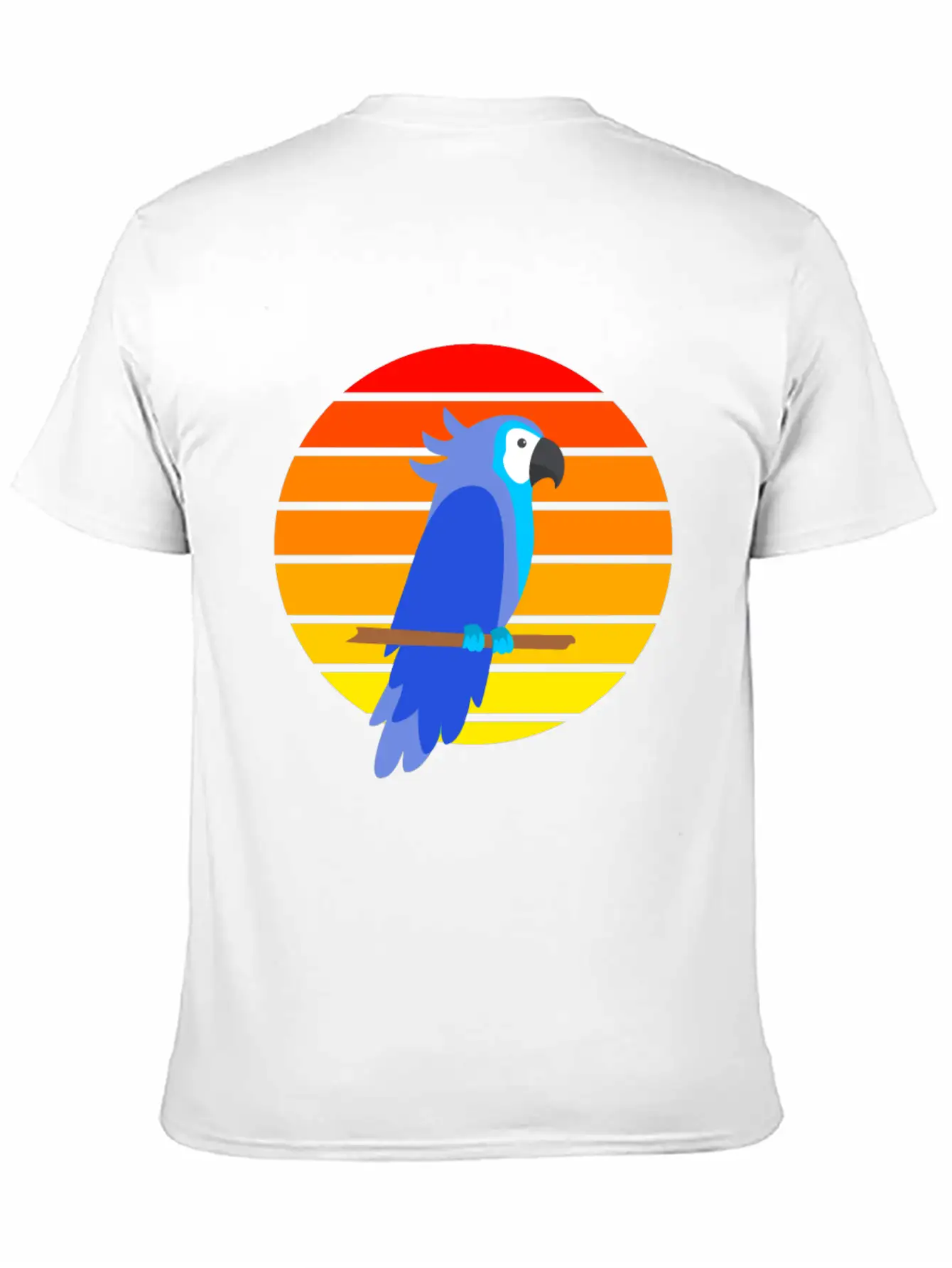 Parrot Sunset Unisex Short Sleeve Soft Cotton T-Shirt – Casual Everyday Wear