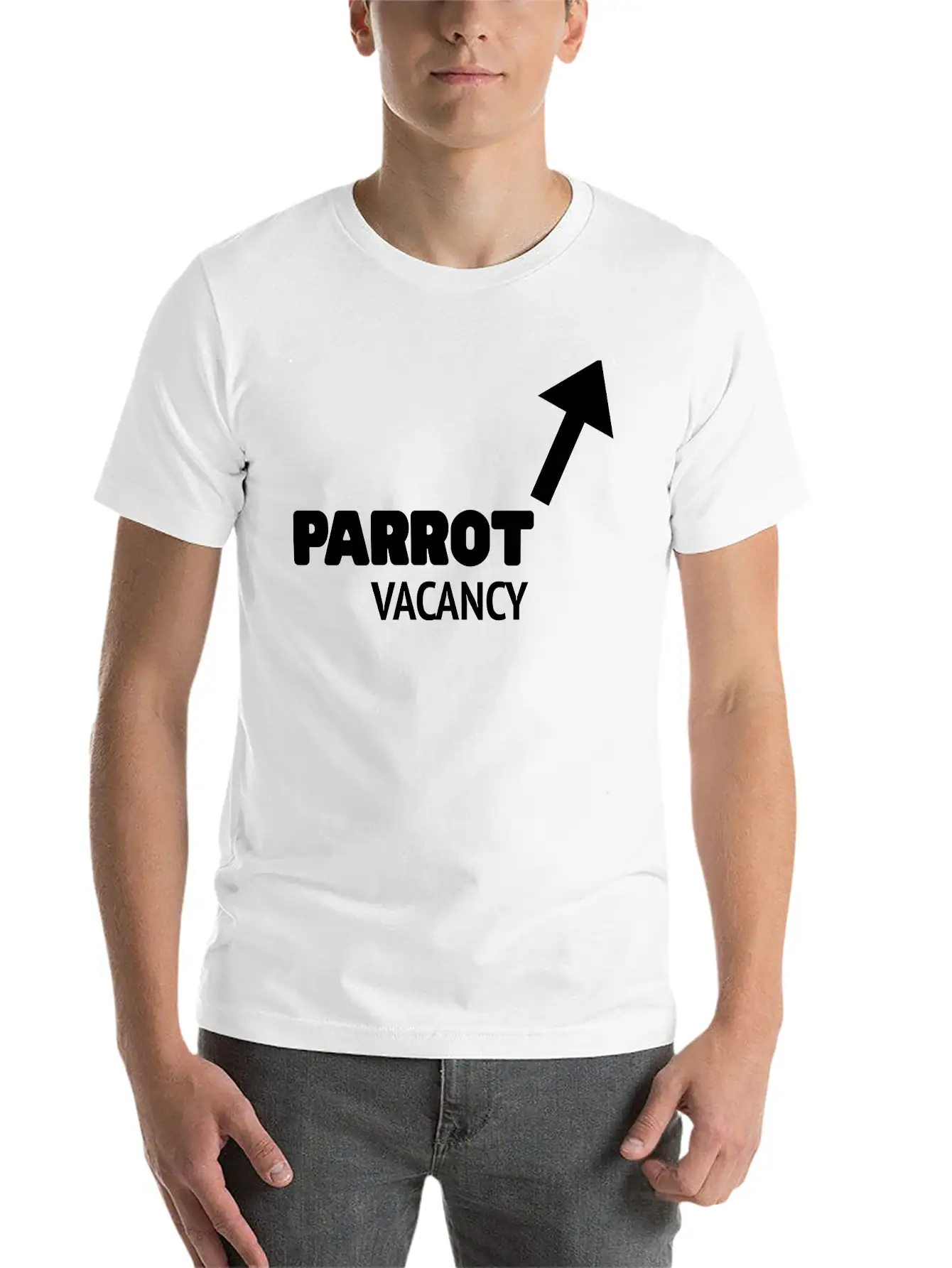 Parrot Vacancy - Pirate Unisex Casual T-Shirt – Clean Design For Daily Comfort