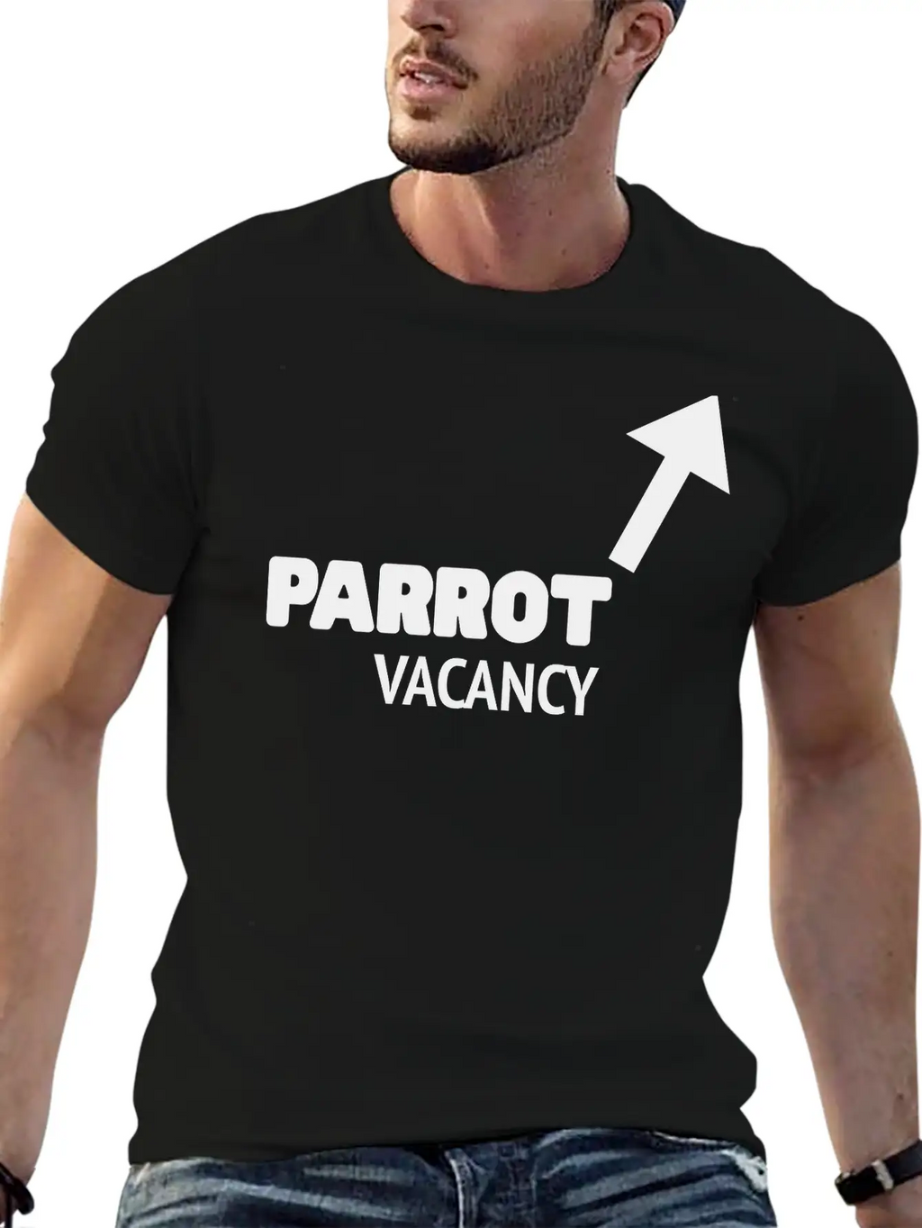 Parrot Vacancy - Pirate Unisex Casual T-Shirt – Clean Design For Daily Comfort