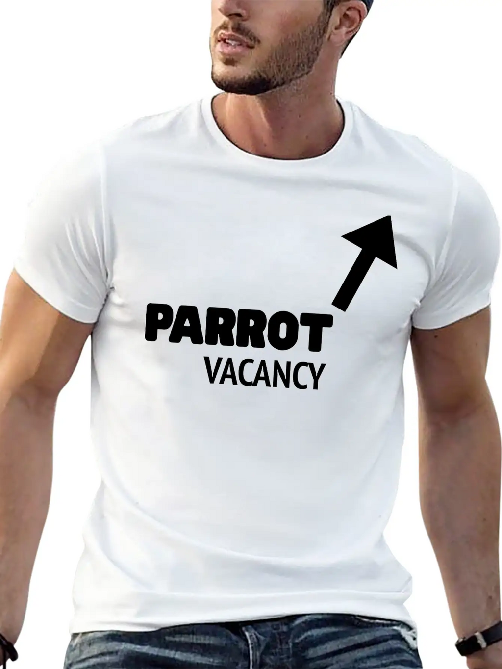 Parrot Vacancy - Pirate Unisex Casual T-Shirt – Clean Design For Daily Comfort