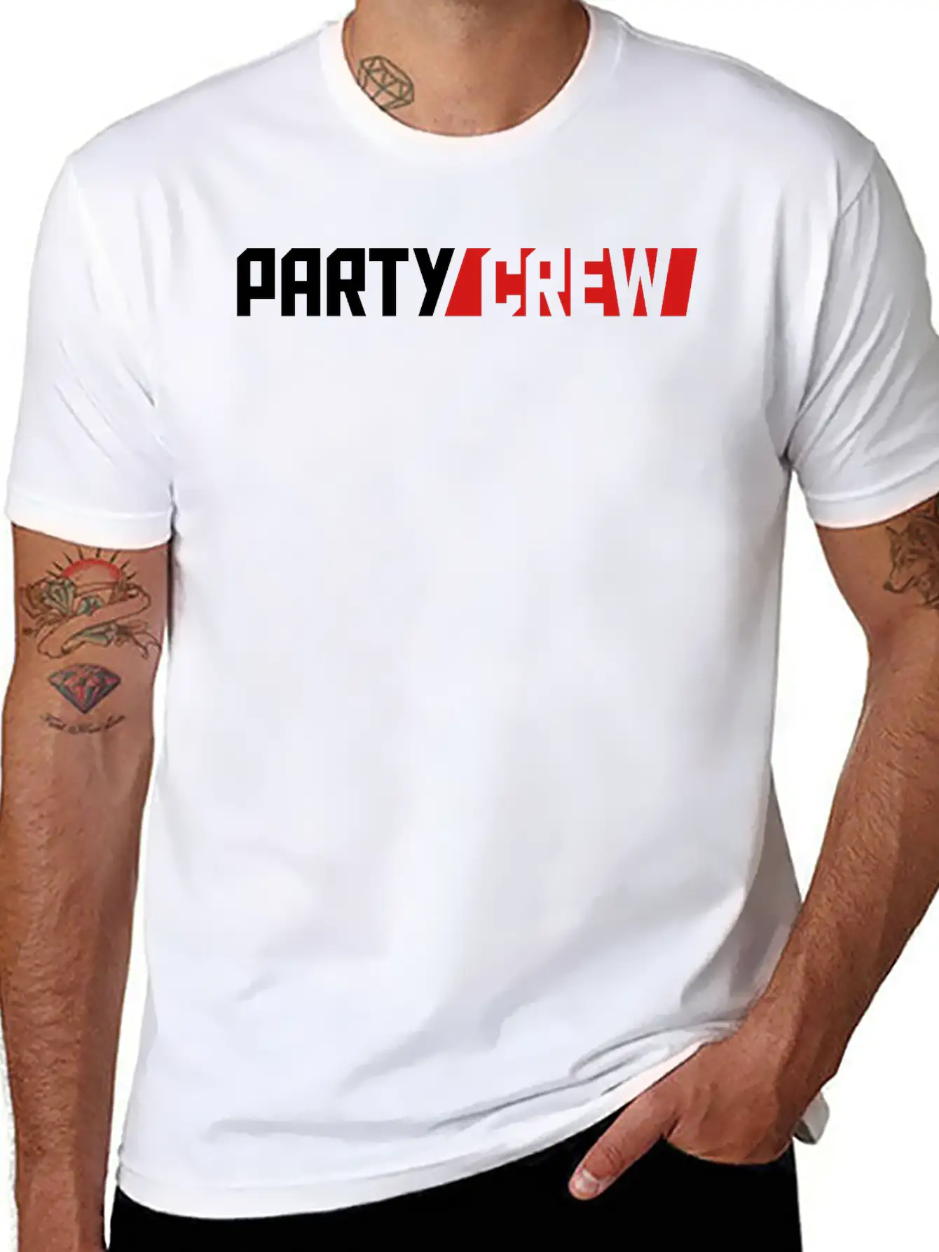 Party Crew Friends Team Crew Club Design Dance Fas Essential Cotton Tee For Daily Outfits – Unisex Style