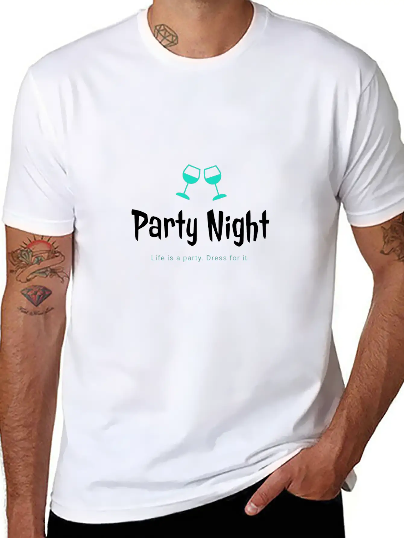 Party Night Casual Graphic T-Shirt – Simple And Comfortable Daily Wear