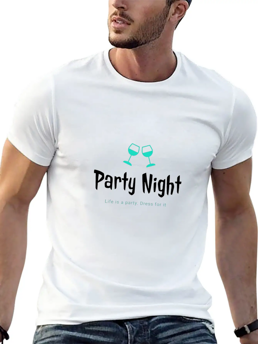Party Night Casual Graphic T-Shirt – Simple And Comfortable Daily Wear