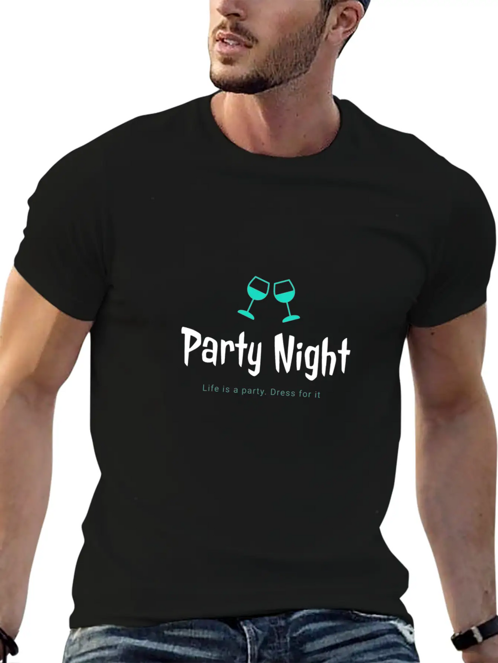 Party Night Casual Graphic T-Shirt – Simple And Comfortable Daily Wear