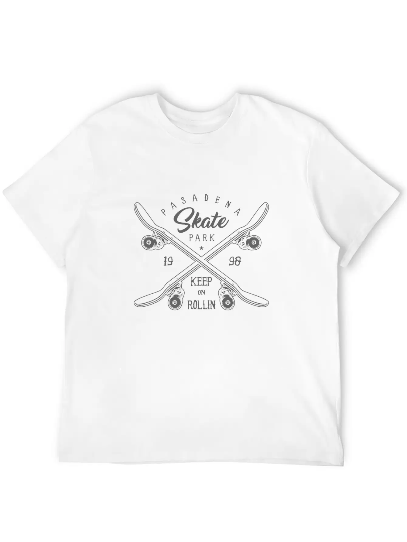 Pasadena Skate Park Stylish Everyday T-Shirt – Unisex Basic Cotton Tee
