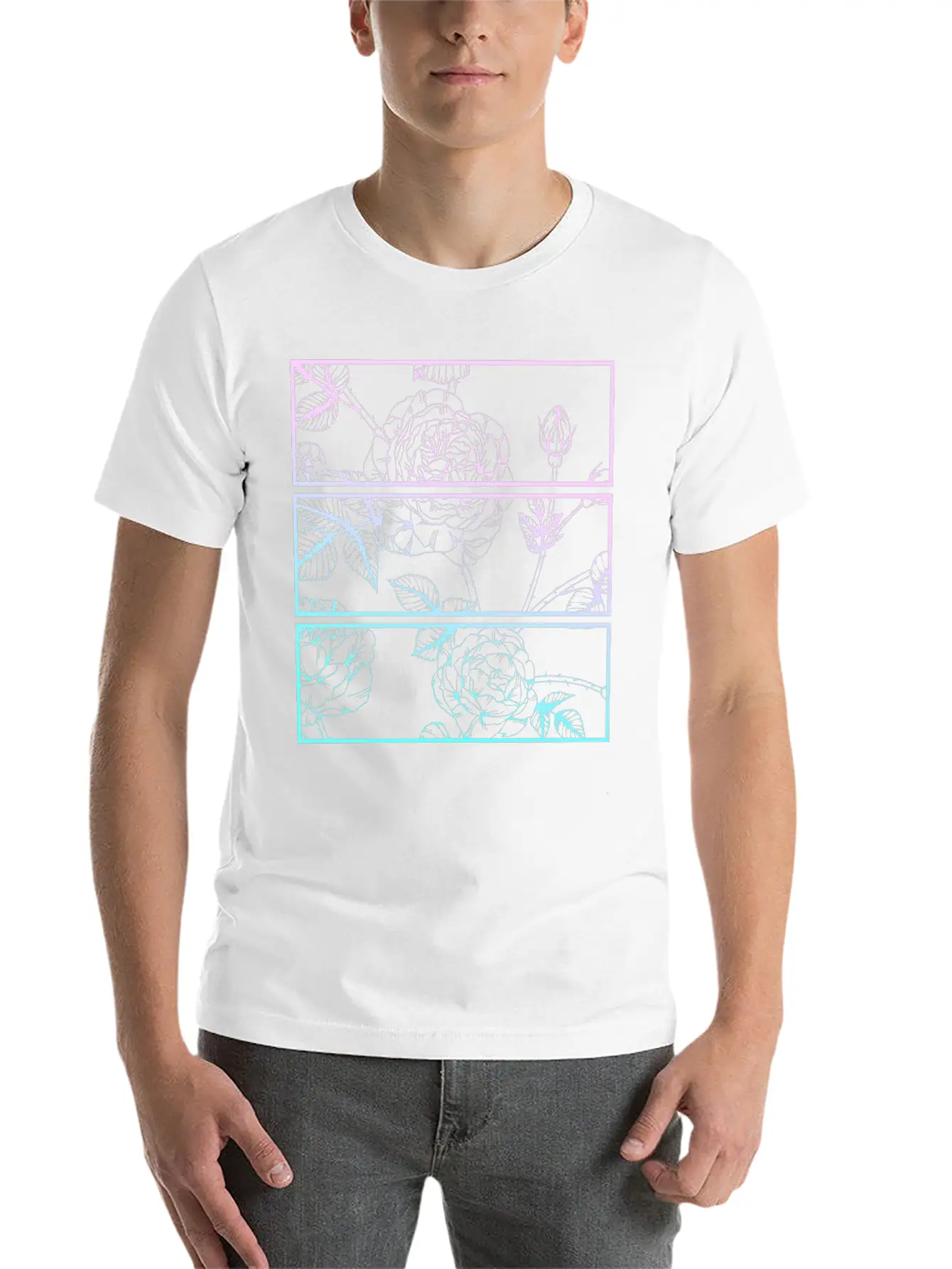 Pastel Goth Flower Emo Aesthetic Clothes Rose Unisex Casual T-Shirt – Clean Design For Daily Comfort