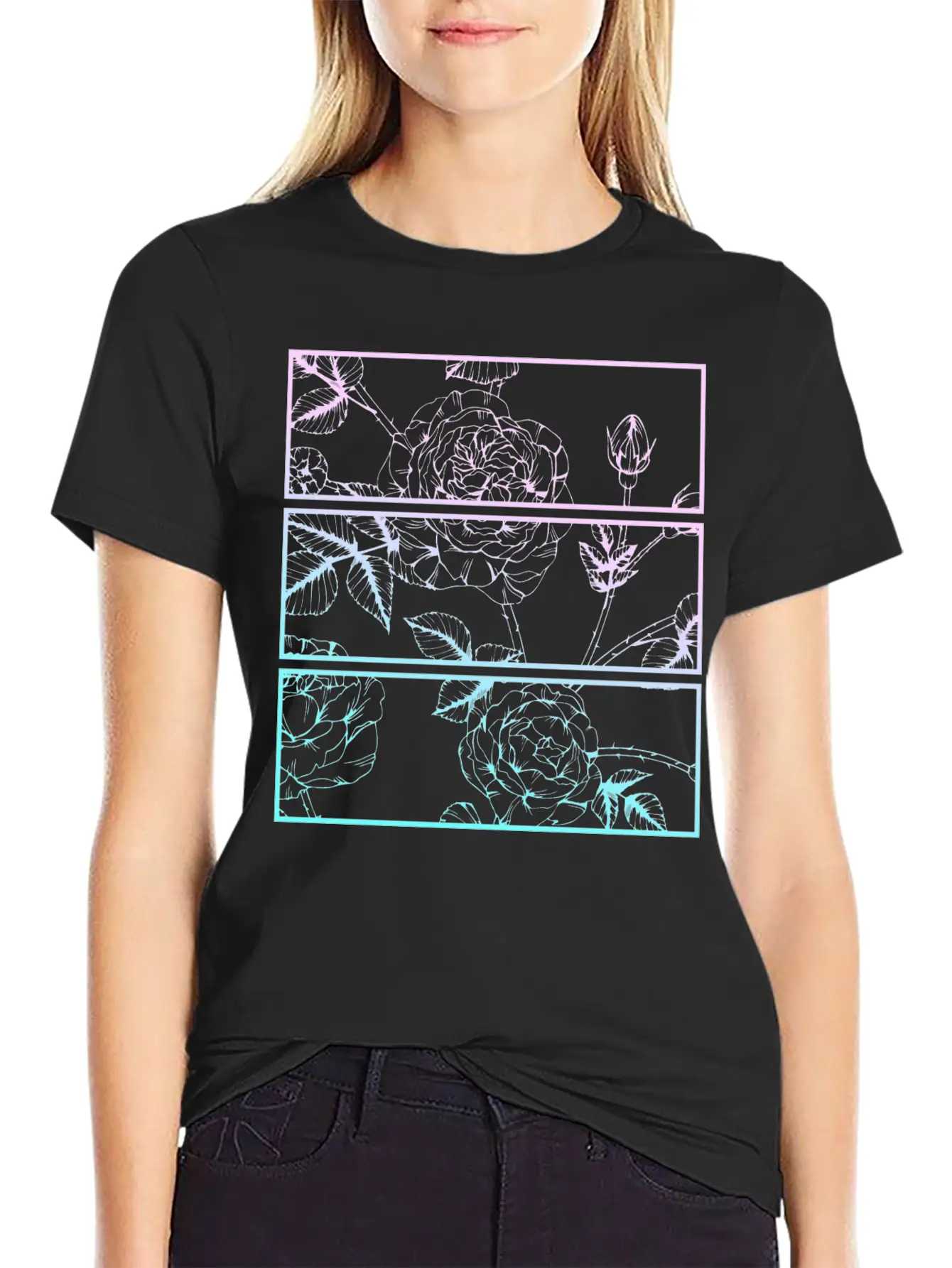 Pastel Goth Flower Emo Aesthetic Clothes Rose Unisex Casual T-Shirt – Clean Design For Daily Comfort