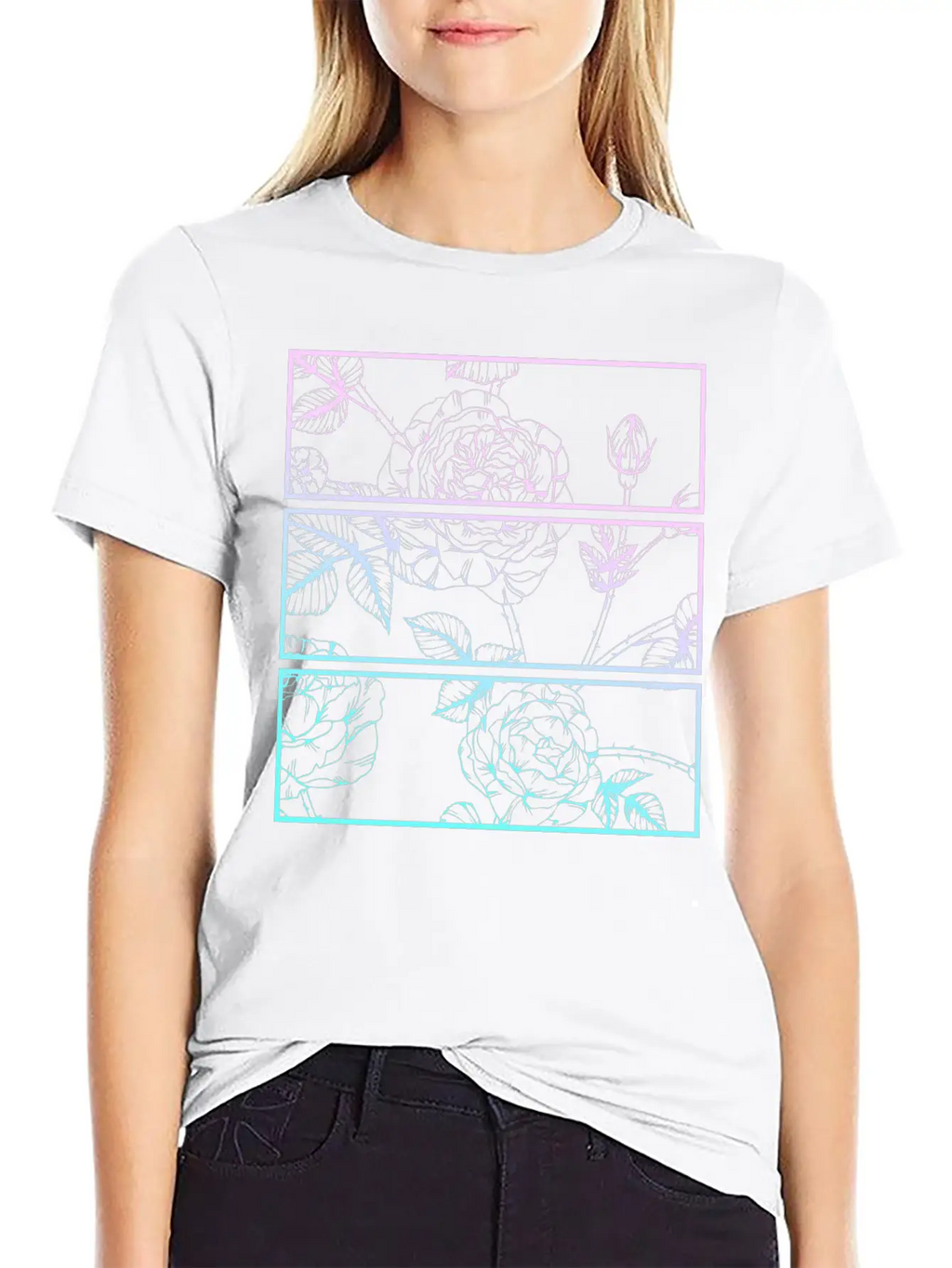 Pastel Goth Flower Emo Aesthetic Clothes Rose Unisex Casual T-Shirt – Clean Design For Daily Comfort