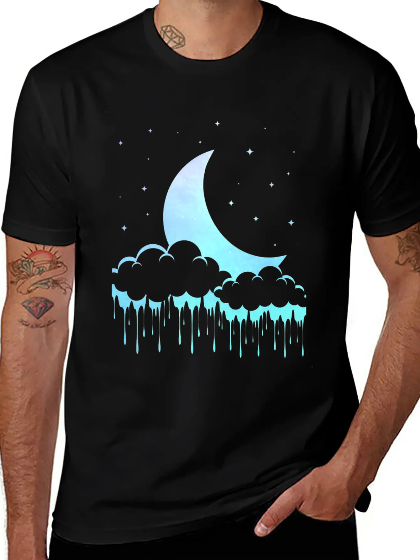 Pastel Goth Moon Aesthetic Unisex Casual T-Shirt – Clean Design For Daily Comfort