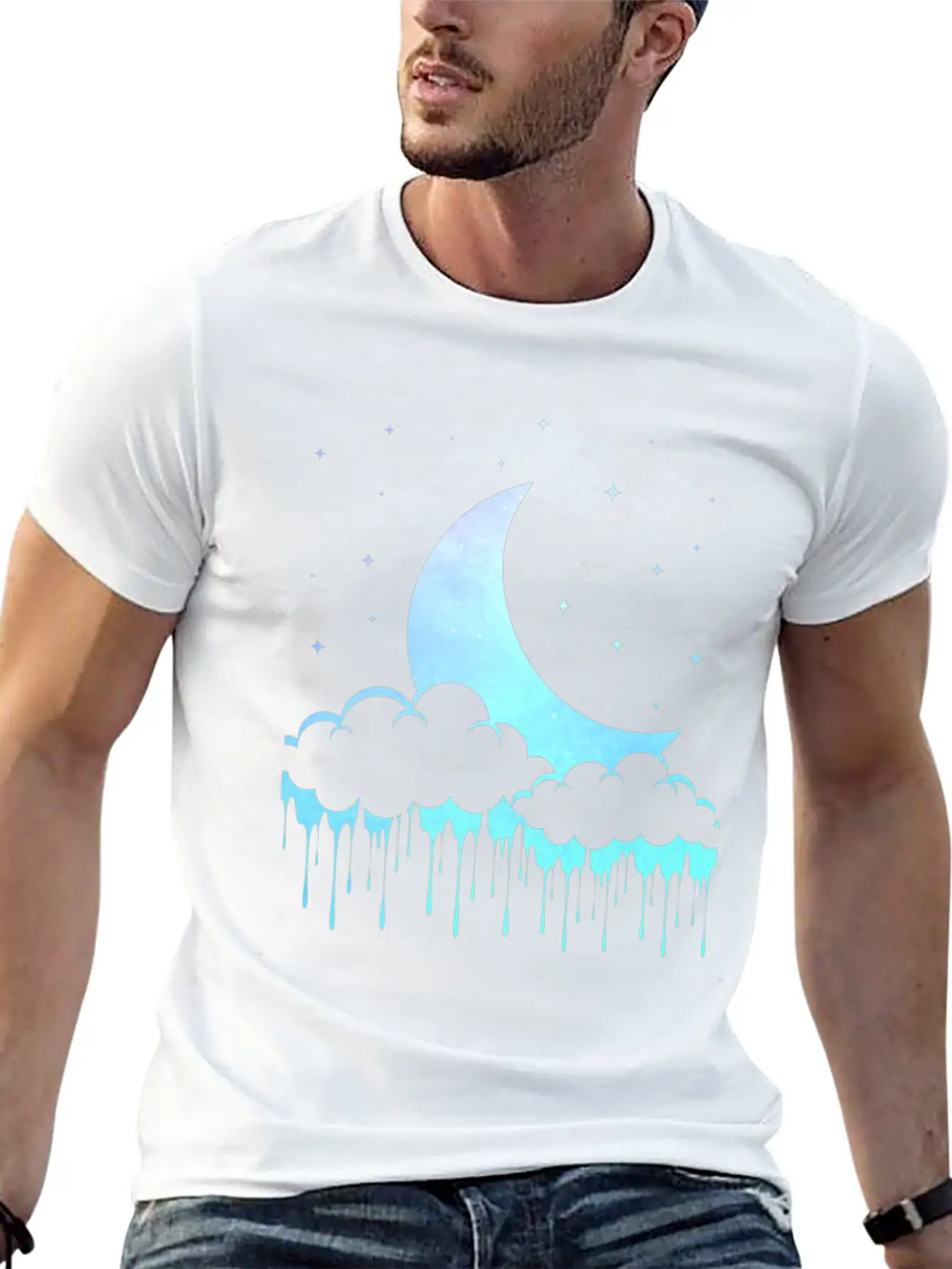 Pastel Goth Moon Aesthetic Unisex Casual T-Shirt – Clean Design For Daily Comfort