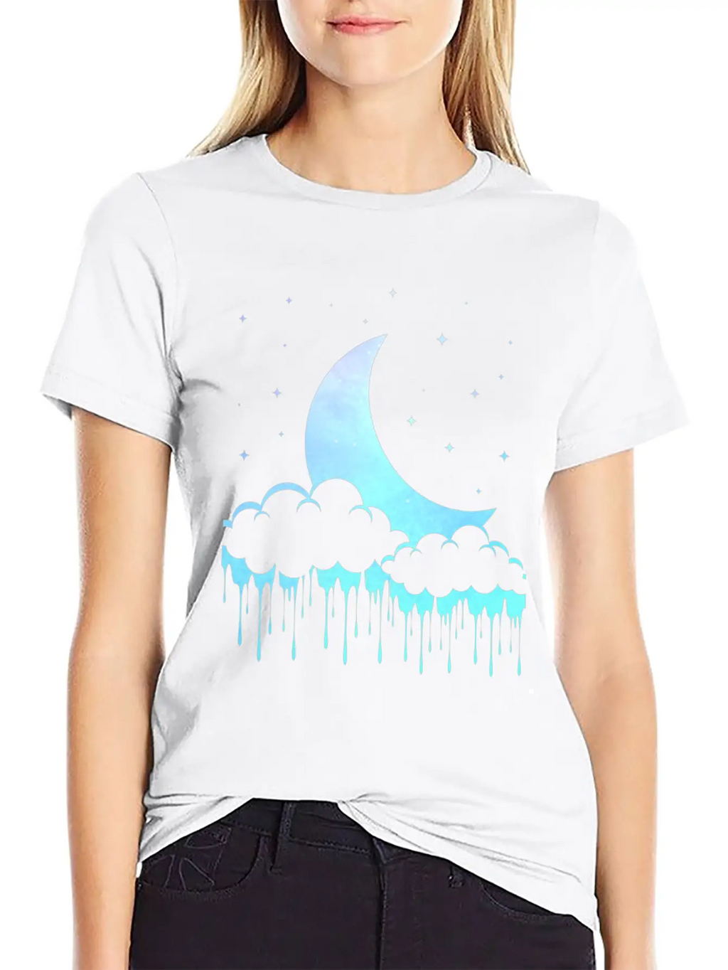 Pastel Goth Moon Aesthetic Unisex Casual T-Shirt – Clean Design For Daily Comfort
