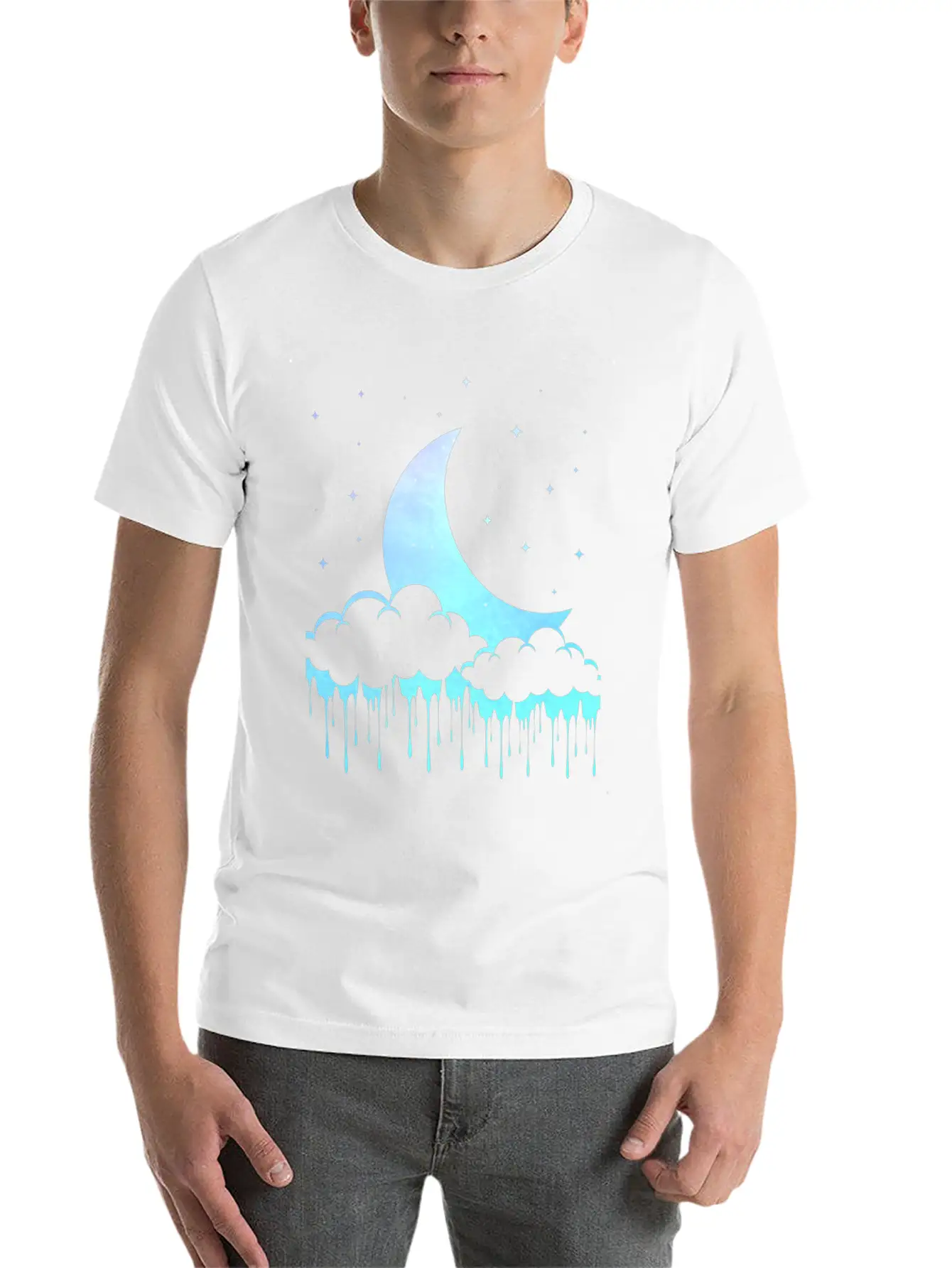 Pastel Goth Moon Aesthetic Unisex Casual T-Shirt – Clean Design For Daily Comfort