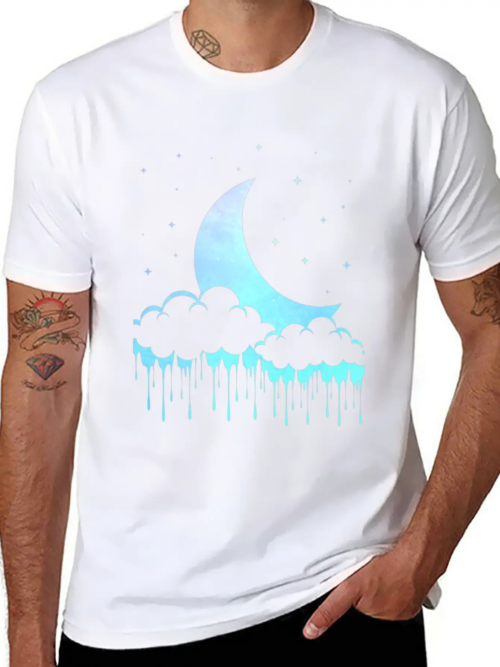 Pastel Goth Moon Aesthetic Unisex Casual T-Shirt – Clean Design For Daily Comfort