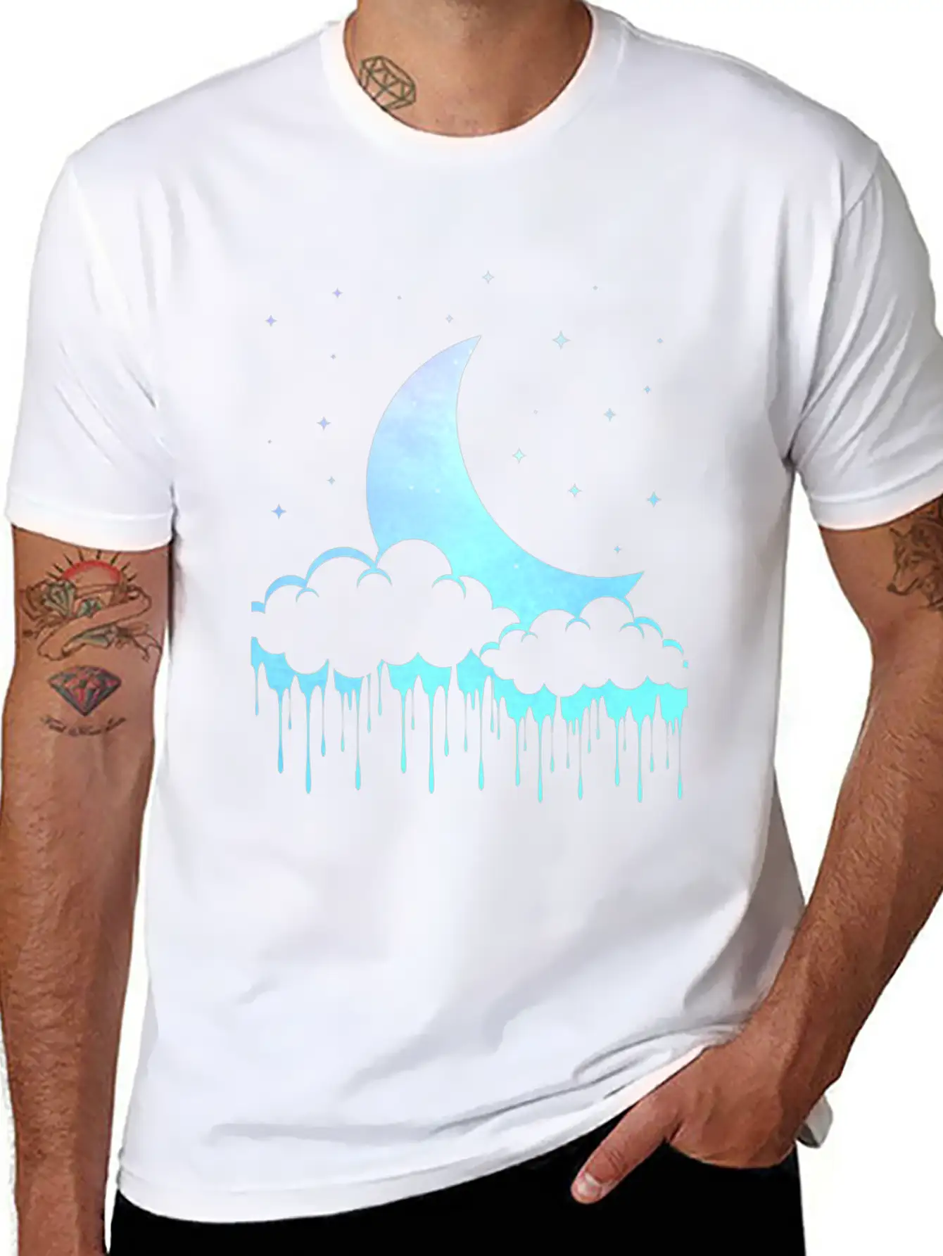 Pastel Goth Moon Aesthetic Unisex Casual T-Shirt – Clean Design For Daily Comfort