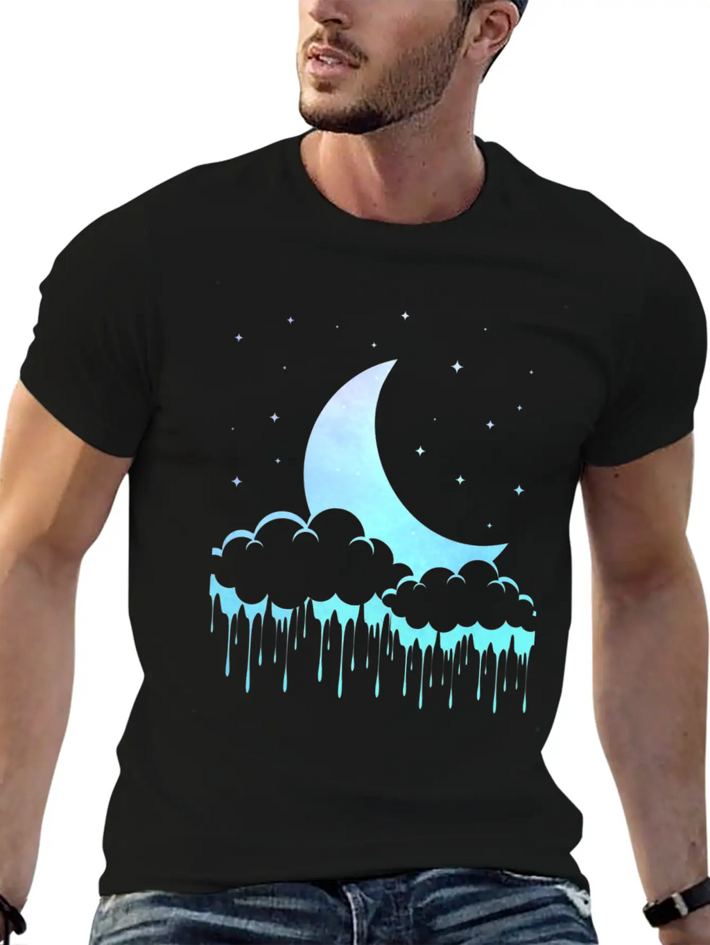 Pastel Goth Moon Aesthetic Unisex Casual T-Shirt – Clean Design For Daily Comfort