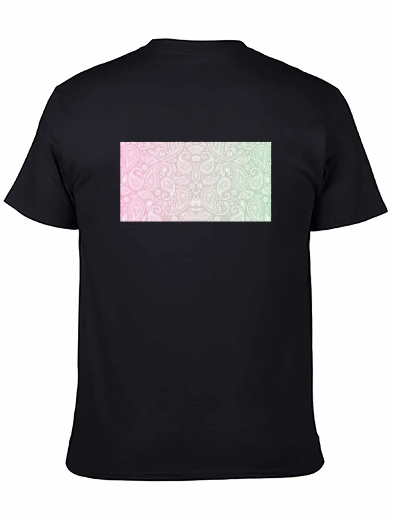 Pastel Paisley Bandana Unisex Casual T-Shirt – Clean Design For Daily Comfort