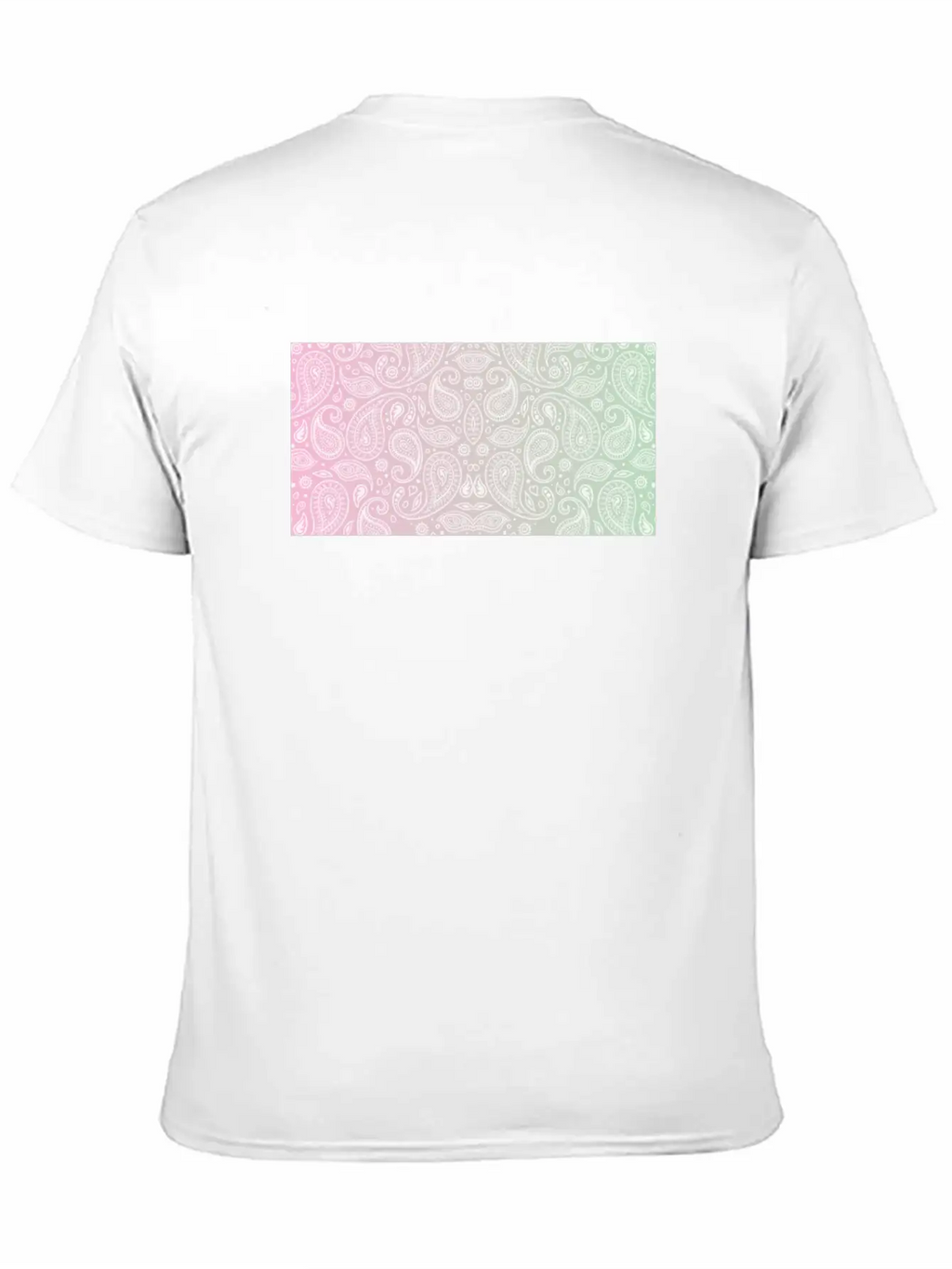 Pastel Paisley Bandana Unisex Casual T-Shirt – Clean Design For Daily Comfort