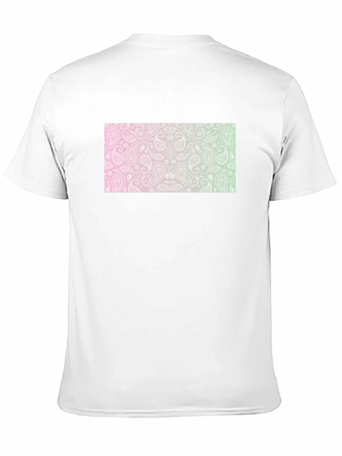 Pastel Paisley Bandana Unisex Casual T-Shirt – Clean Design For Daily Comfort