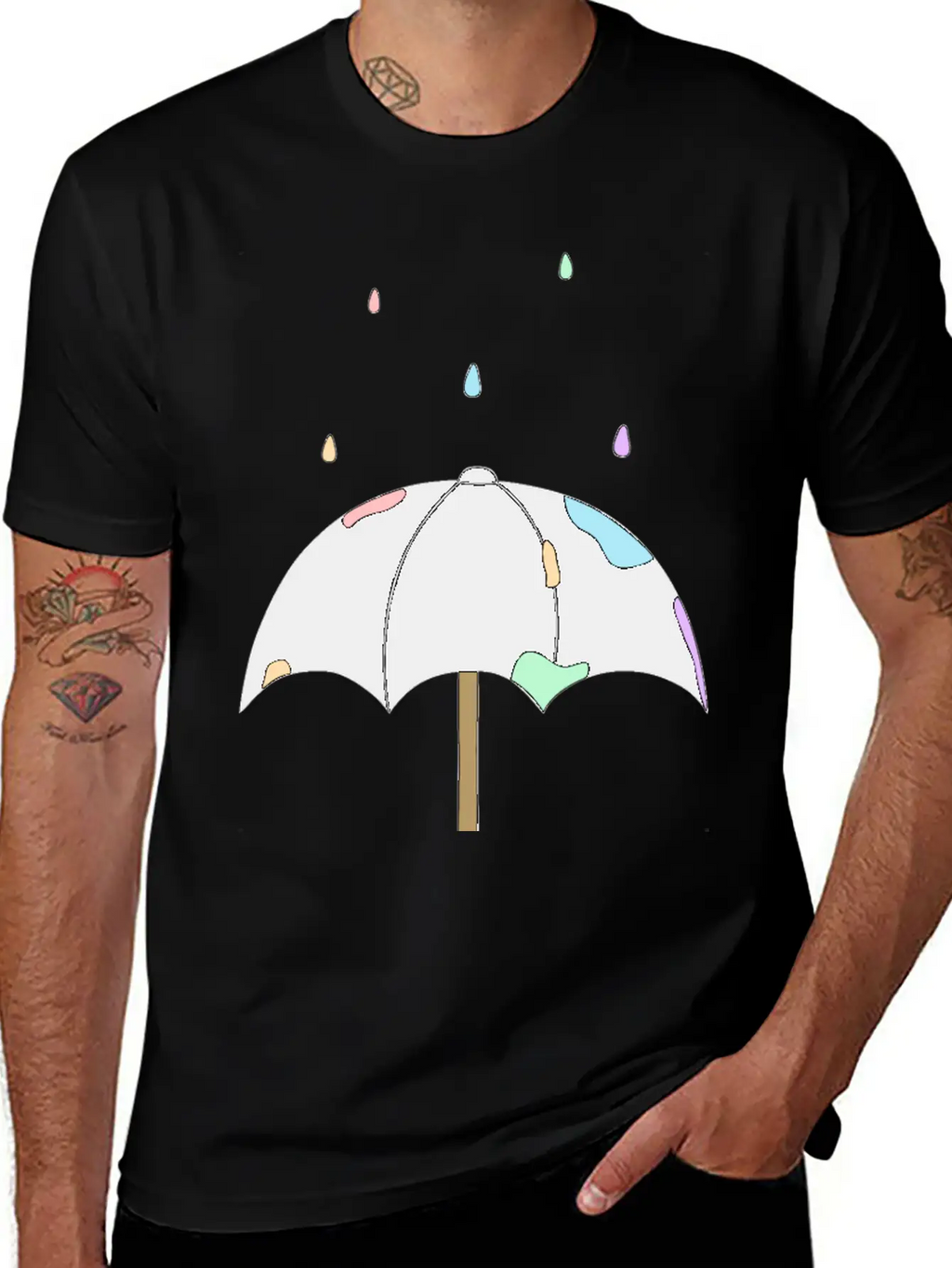 Pastel Rain Stylish Everyday T-Shirt – Unisex Basic Cotton Tee