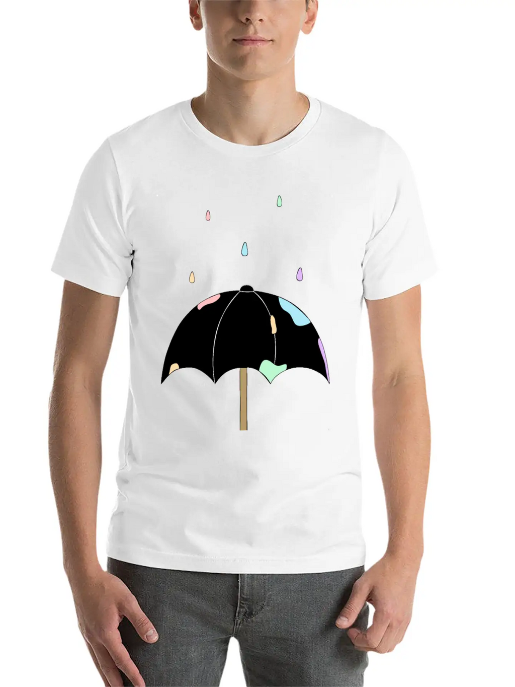 Pastel Rain Stylish Everyday T-Shirt – Unisex Basic Cotton Tee