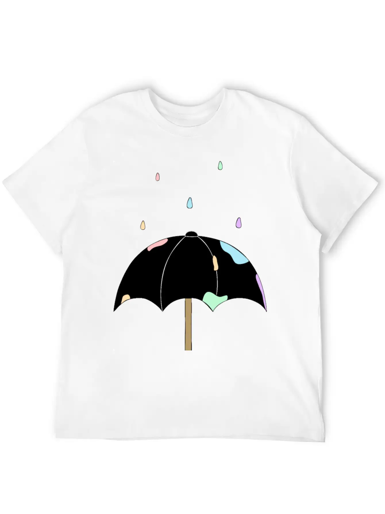 Pastel Rain Stylish Everyday T-Shirt – Unisex Basic Cotton Tee