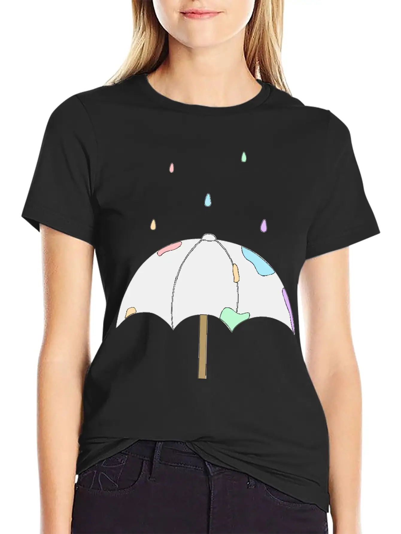 Pastel Rain Stylish Everyday T-Shirt – Unisex Basic Cotton Tee